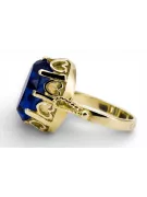 14K Yellow gold Sapphire Ring Vintage vrc134y